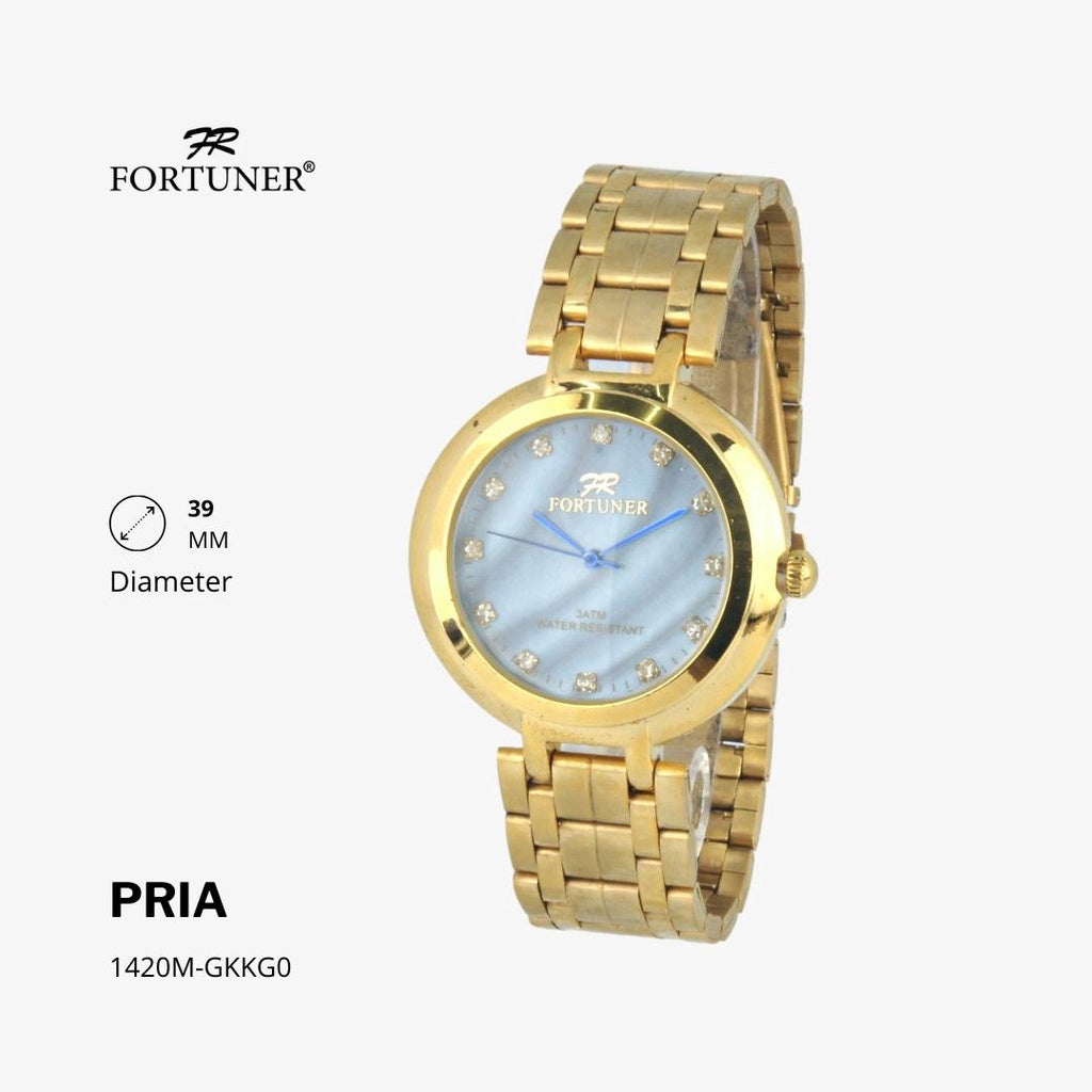 Fortuner Jam Tangan Analog Pria Rantai Water Resistant Gerald