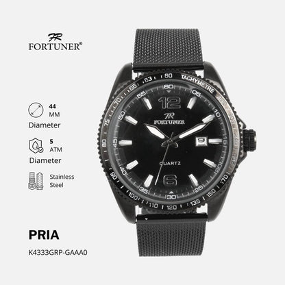 Fortuner Jam Tangan Rantai Pria Korea Original Milanese Ivica