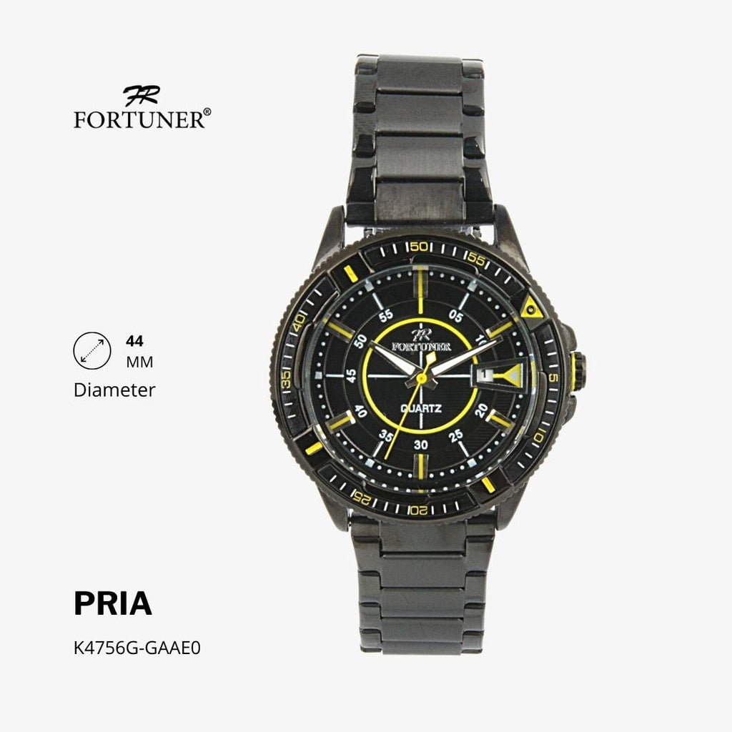 Fortuner Jam Tangan Analog Pria Water Resistant Rantai Hobert