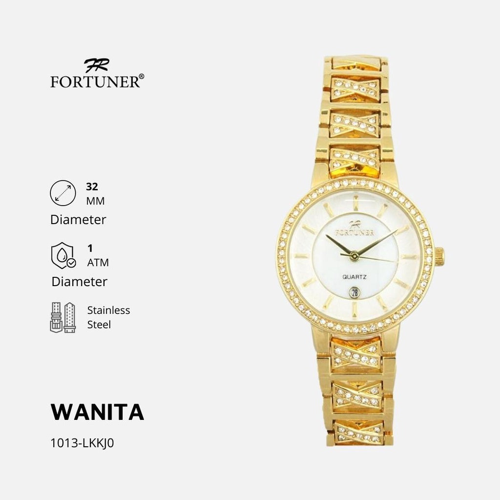 Fortuner Jam Tangan Analog Wanita Water Resistant Jane