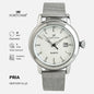 Fortuner Jam Tangan Pria Casual Analog Quartz Tahan Air Rantai Pasir Stainless Silver Olavi