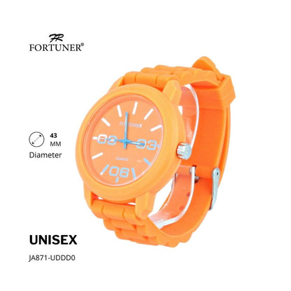 Fortuner Jam Tangan Fashion Analog Pria Wanita Unisex Rubber Original Cassady