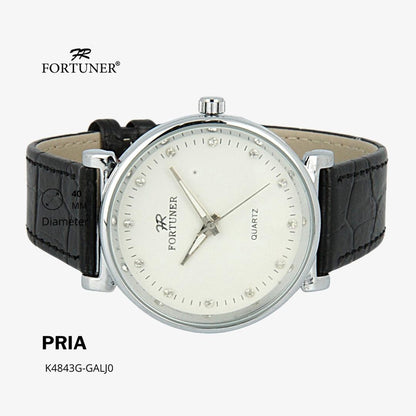 Fortuner Jam Tangan Classic Fashion Pria Analog Kulit Halvdan