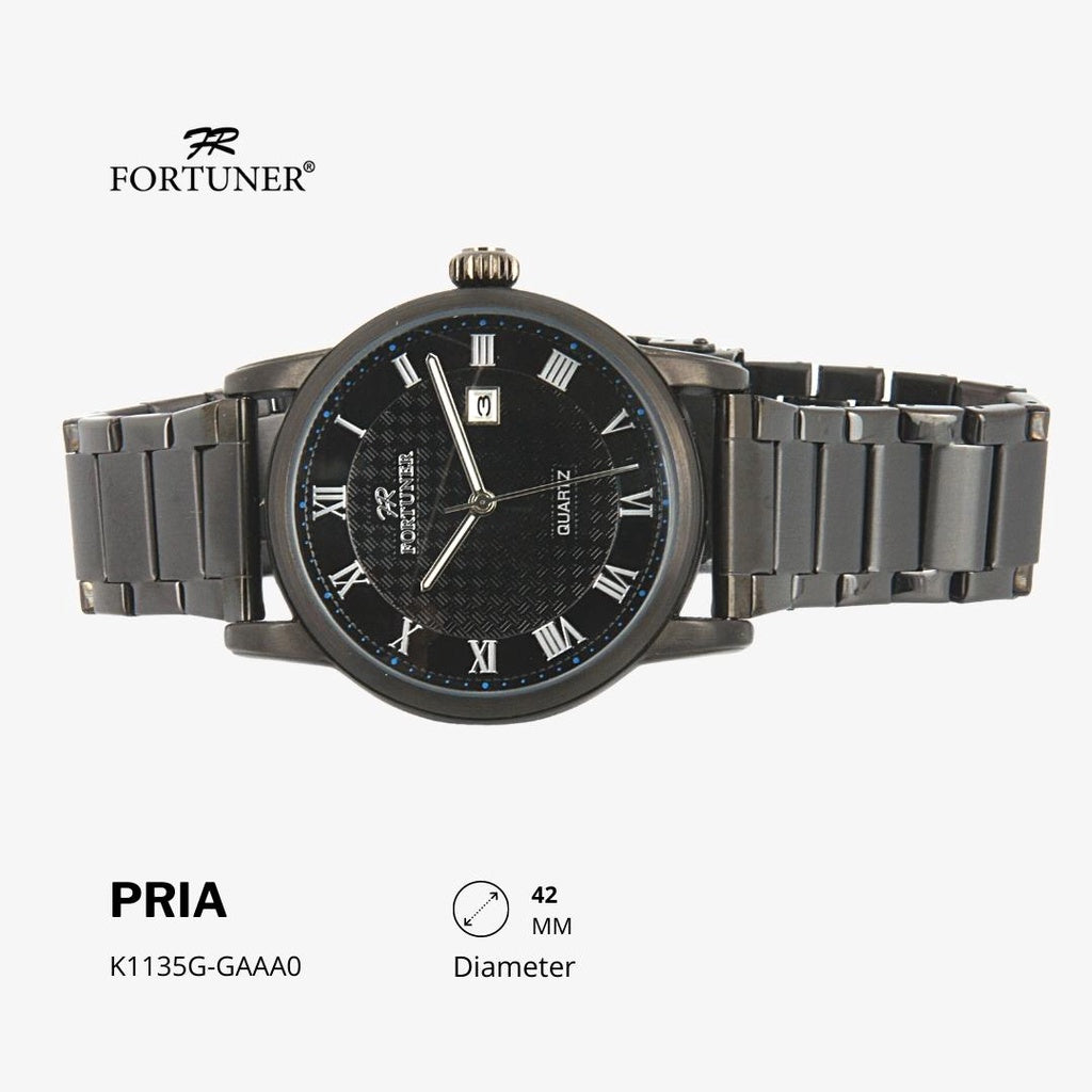 Fortuner Jam Tangan Classic Analog Pria Water Resistant Rantai Hiawatha