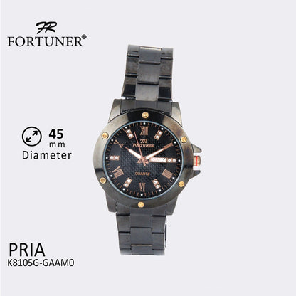 Fortuner Jam Tangan Pria Analog Water Resist Stainless Burlie