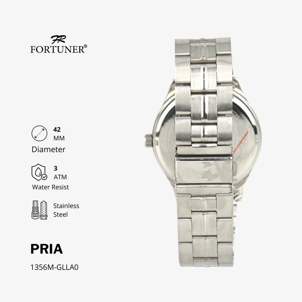 Fortuner Jam Tangan Pria Analog Water Resist Superior All Stainless Tyre