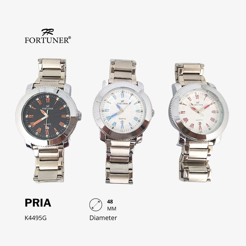 Fortuner Jam Tangan Analog Pria Water Resistant Rantai Haakon