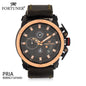 Fortuner Jam Tangan Analog Pria Chrono Water Resistant Auberon