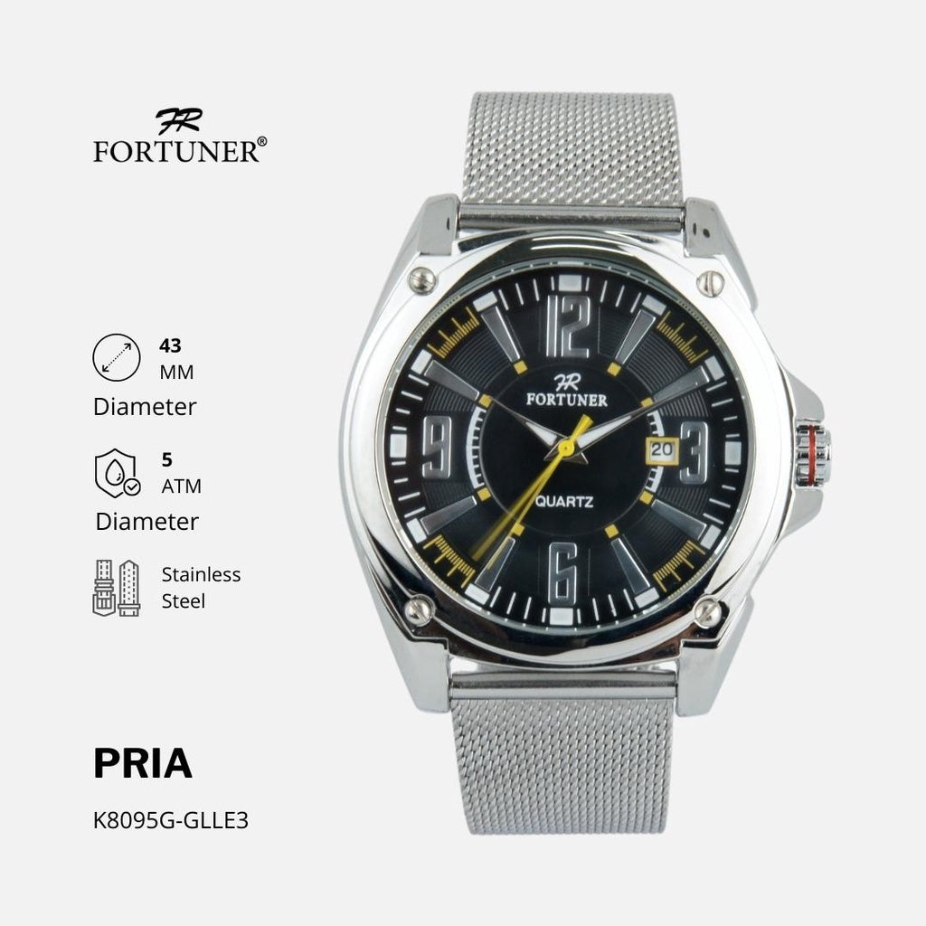 Fortuner Jam Tangan Pria Analog Water Resistant Milanese Bogdan