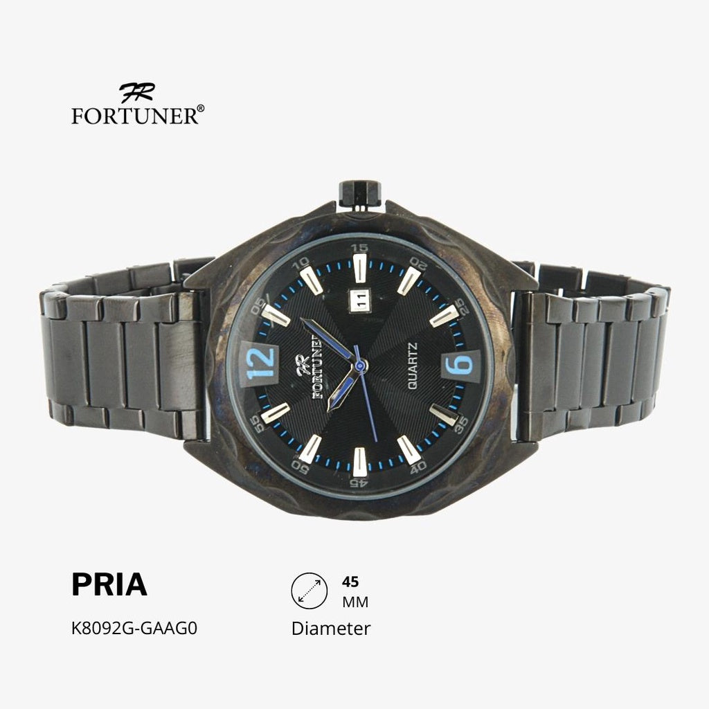 Fortuner Jam Tangan Analog Pria Water Resistant Rantai Hargun