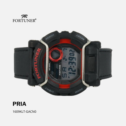 Fortuner Jam Tangan Pria Digital Sport Water Resist Kulit Alojz