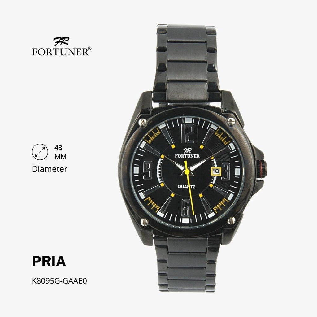 Fortuner Jam Tangan Analog Pria Water Resistant Rantai Huy