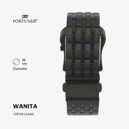 Fortuner Jam Tangan Fashion Classic Analog Wanita Water Resistant Rantai Yettie