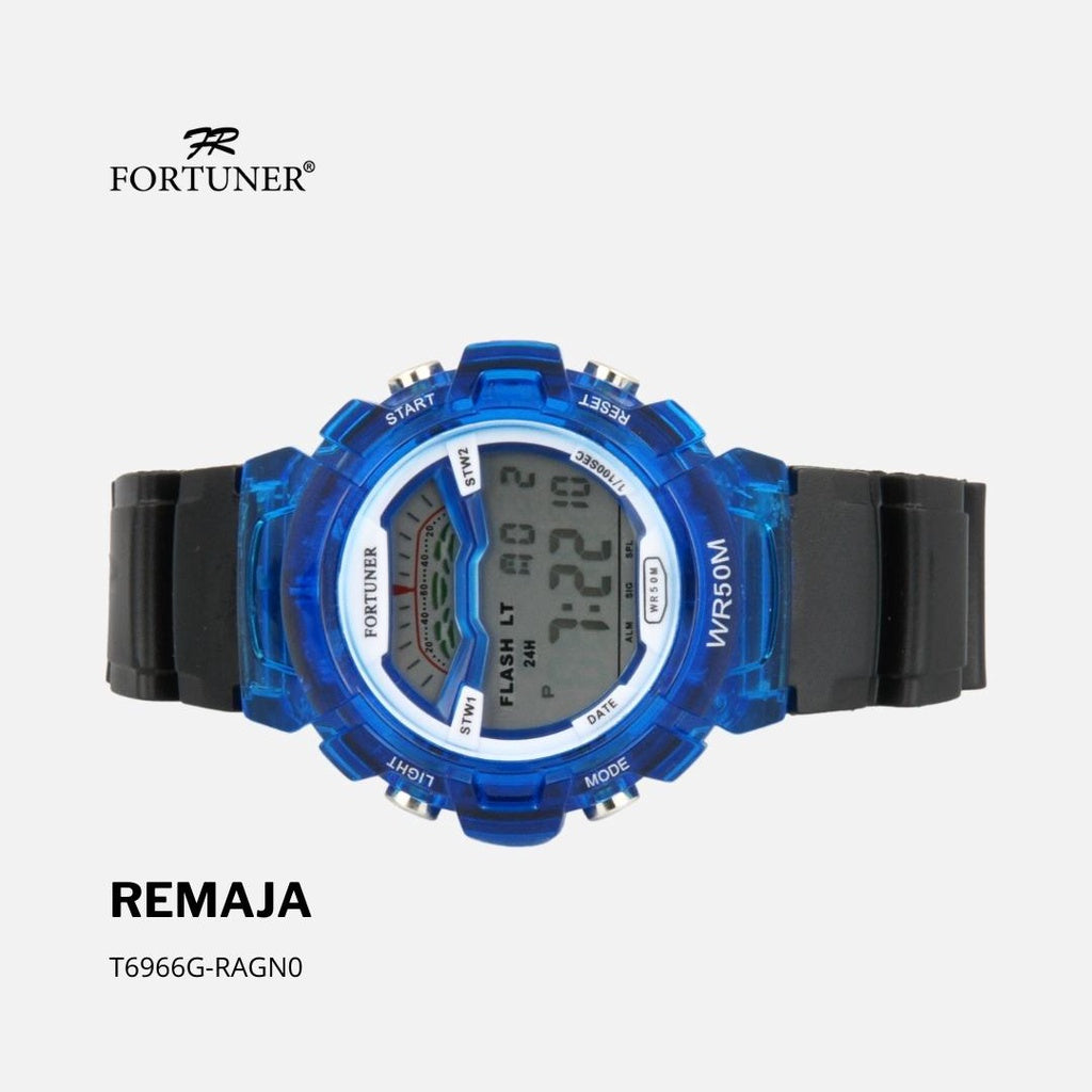 Fortuner Jam Tangan Sport Digital Remaja Anak Water Resist Rubber Jesse