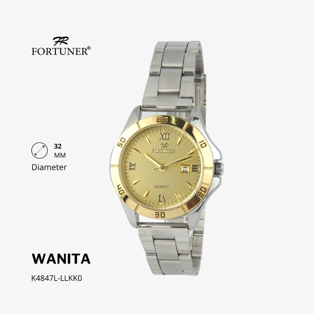 Fortuner Jam Tangan Analog Fashion Wanita Water Resistant Rantai Yamila