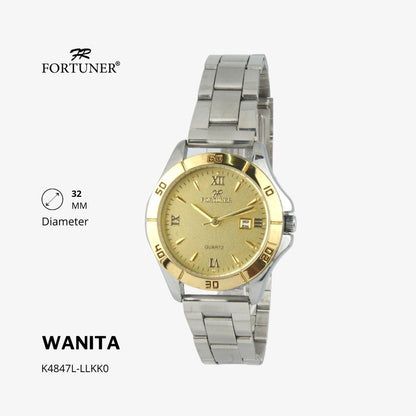 Fortuner Jam Tangan Analog Fashion Wanita Water Resistant Rantai Yamila