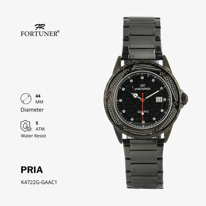 Fortuner Jam Tangan Analog Pria Water Resistant Rantai Husayn