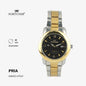 Fortuner Jam Tangan Casual Pria Analog Water Resistant Rantai Stainless Gold Silver Hitam Hilary