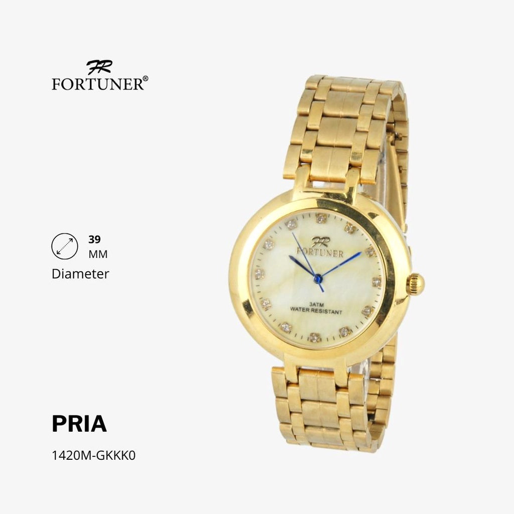 Fortuner Jam Tangan Analog Pria Rantai Water Resistant Gerald