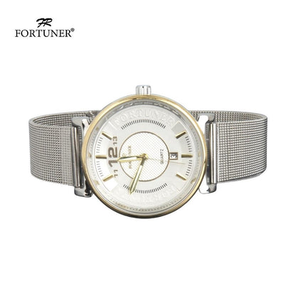 Fortuner Jam Tangan Pria Analog Fashion Water Resistant Milanese Bevvin