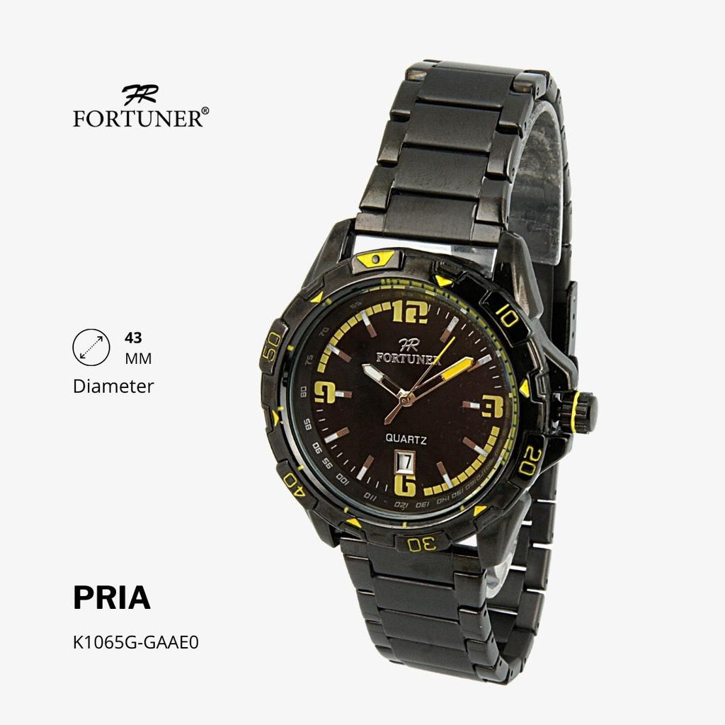 Fortuner Jam Tangan Analog Pria Water Resistant Rantai Harvie