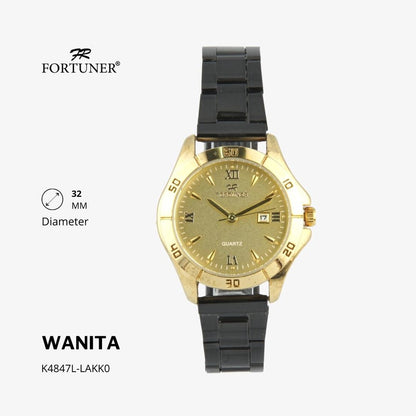 Fortuner Jam Tangan Couple Analog Water Resistant Rantai Lauren