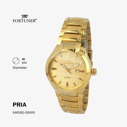 Fortuner Jam Tangan Analog Pria Water Resistant Rantai Thomas