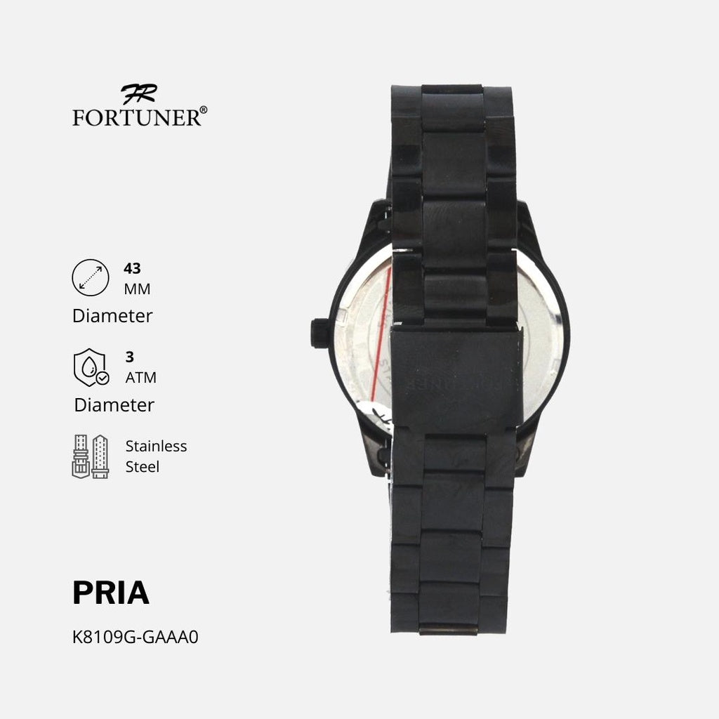 Fortuner Jam Tangan Pria Analog Rantai Water Resistant Daran