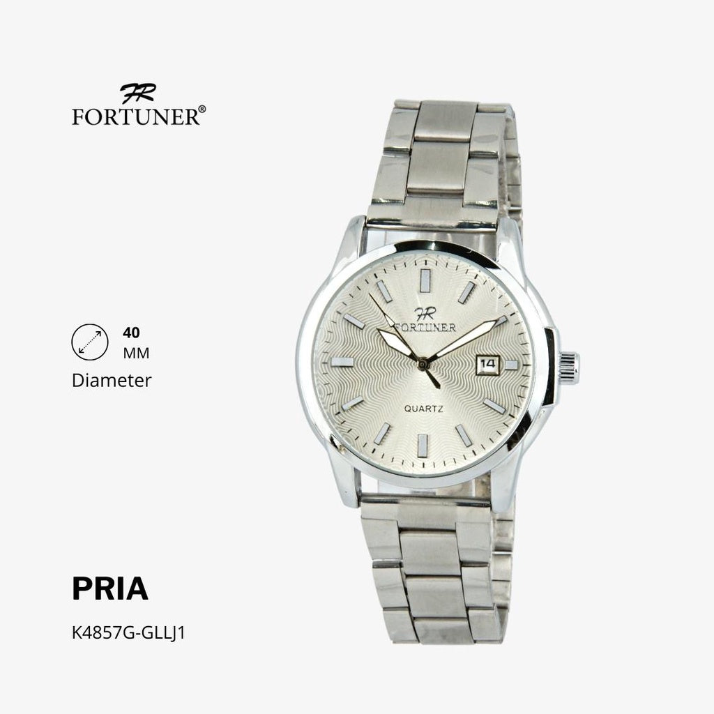 Fortuner Jam Tangan Analog Pria Water Resistant Rantai Hardin