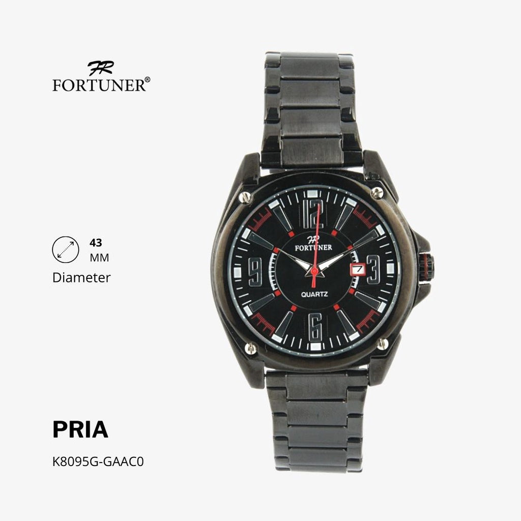 Fortuner Jam Tangan Analog Pria Water Resistant Rantai Huy