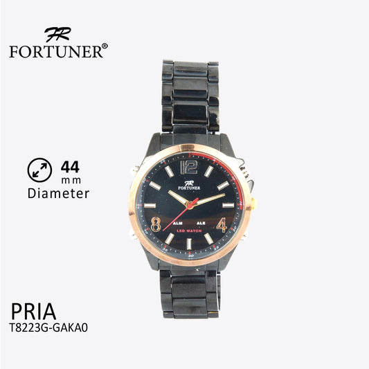 Fortuner Jam Tangan Analog LED Pria Water Resistant Frank