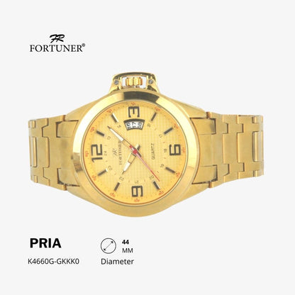 Fortuner Jam Tangan Analog Pria Water Resistant Rantai Haden