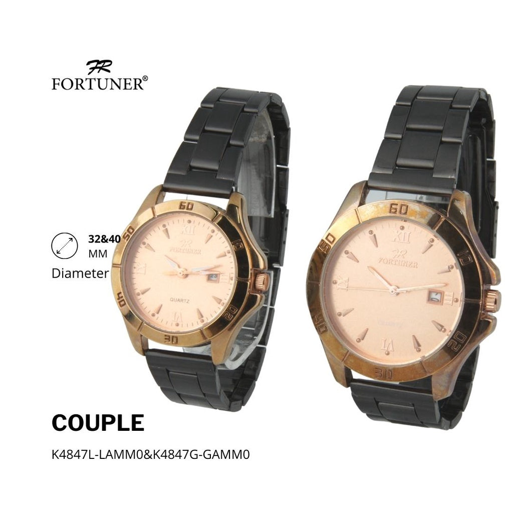 Fortuner Jam Tangan Couple Analog Water Resistant Lauren