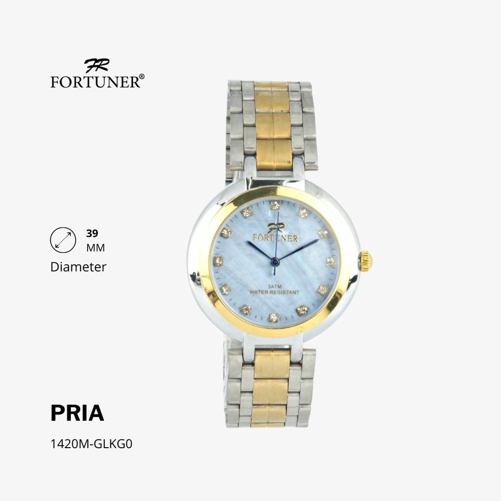 Fortuner Jam Tangan Analog Pria Rantai Water Resistant Gerald