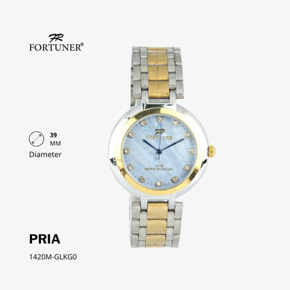 Fortuner Jam Tangan Analog Pria Rantai Water Resistant Gerald