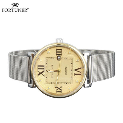 Fortuner Jam Tangan Pria Analog Fashion Water Resistant Milanese Bevvan