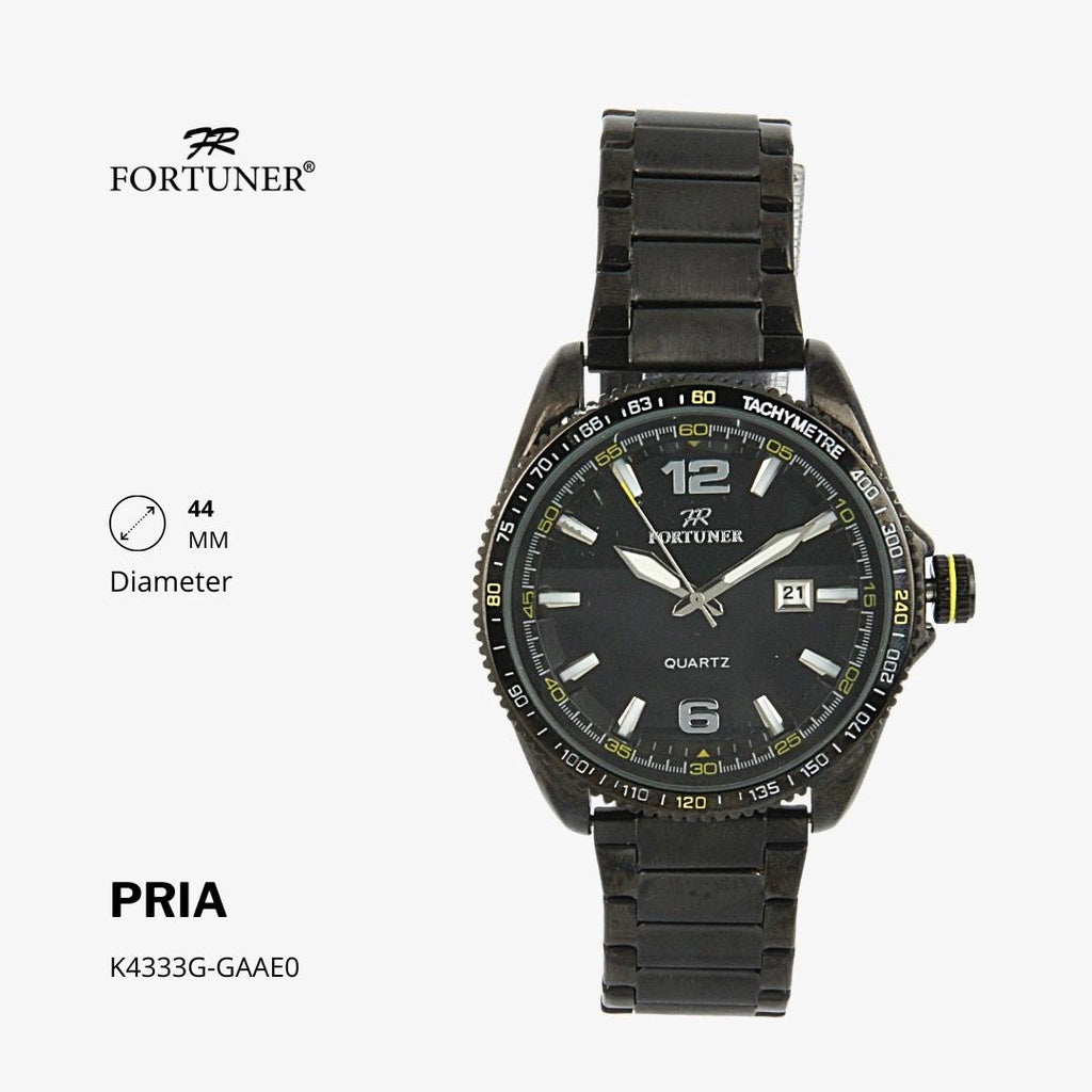 Fortuner Jam Tangan Analog Pria Water Resistant Rantai Hurley