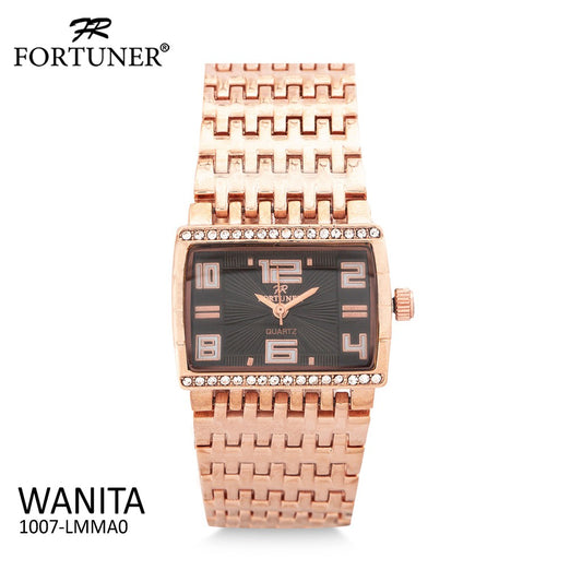 Fortuner Jam Tangan Analog Wanita Rosegold Water Resist Bianca