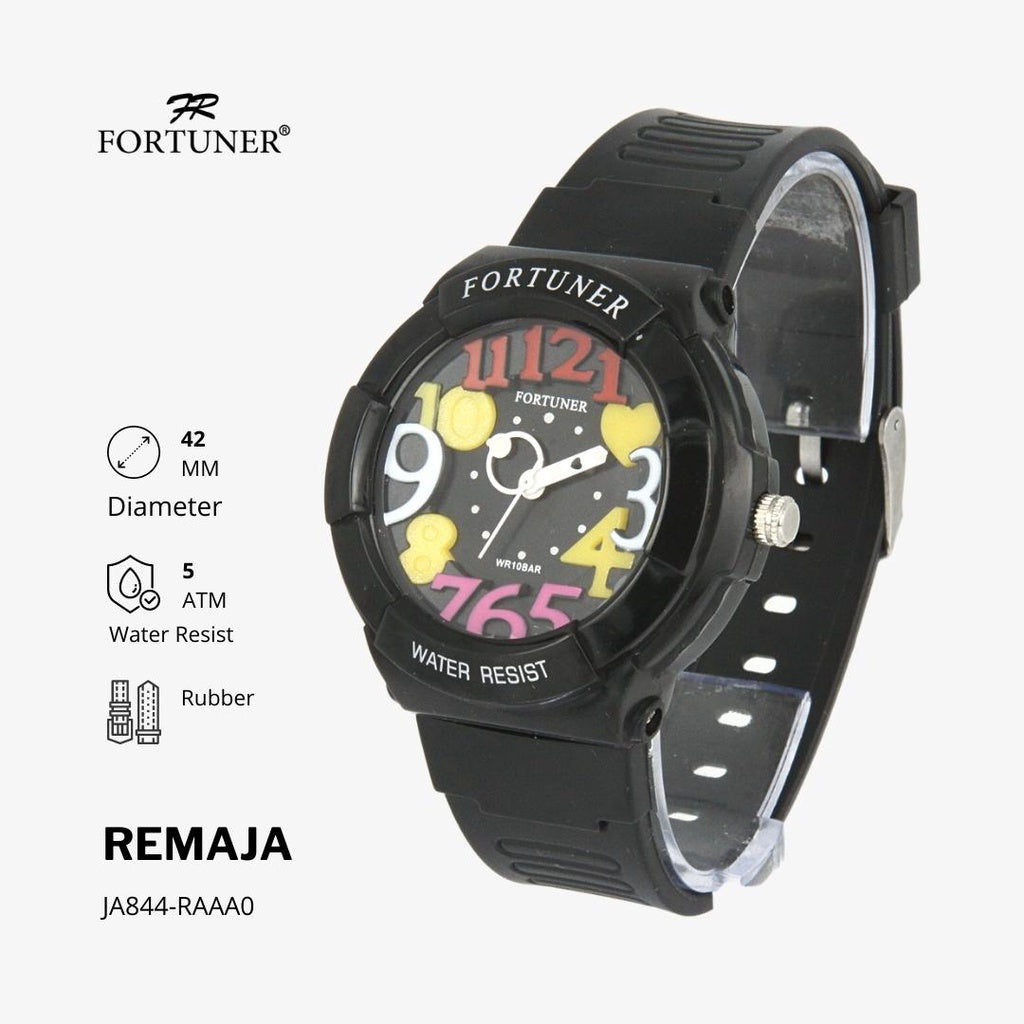 Fortuner Jam Tangan Remaja Analog Water Resist Rubber Aelius