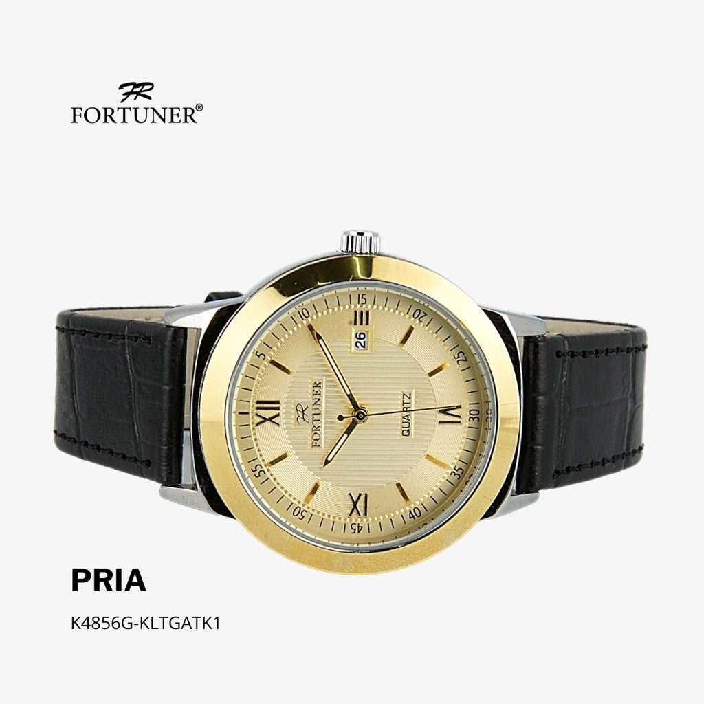 Fortuner Jam Tangan Analog Pria Klassik Romawi Kulit Water Resistant Ayres