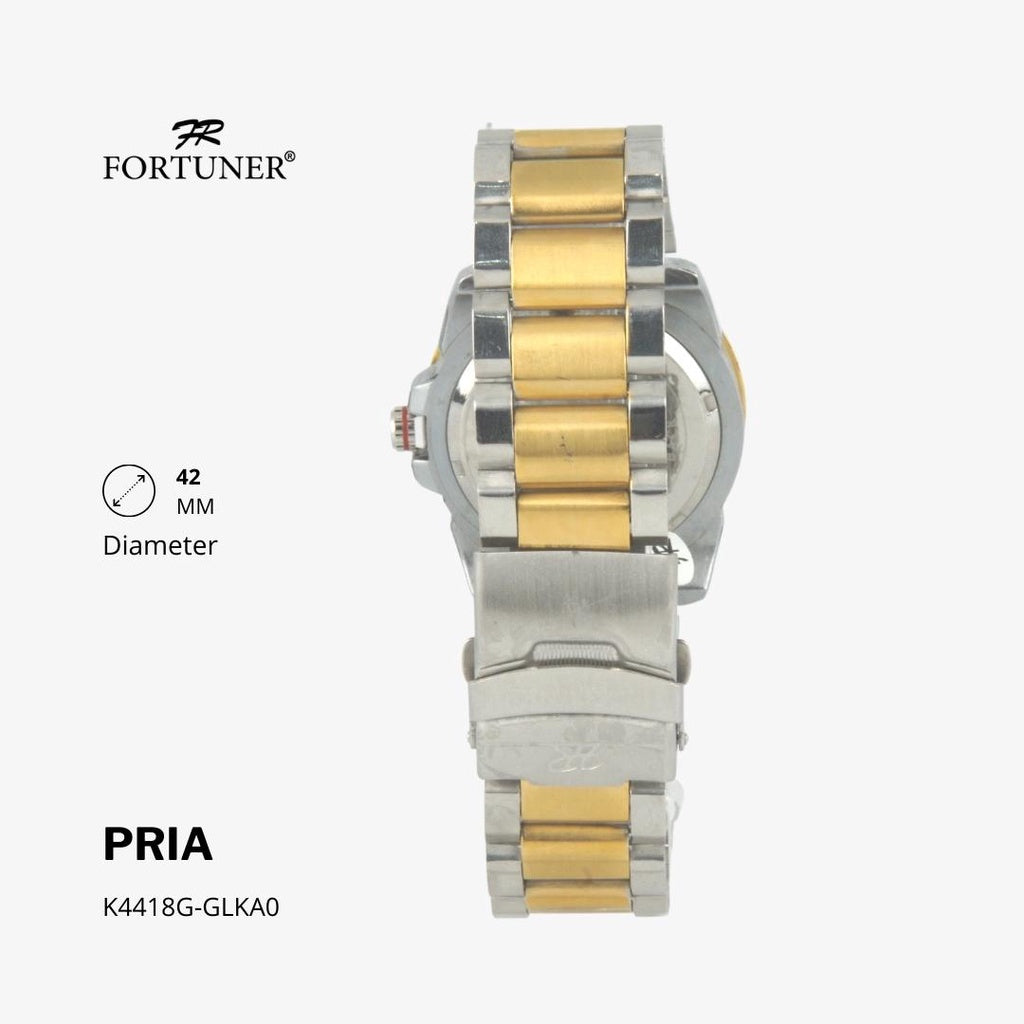 Fortuner Jam Tangan Fashion Pria Analog Water Resistant Rantai Stainless Hogan