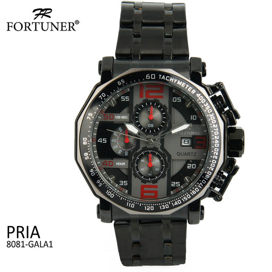 Fortuner Jam Tangan Analog Pria Chrono Water Resistant Arles