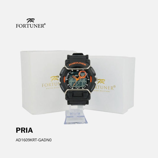 Fortuner Jam Tangan Pria Analog-Digital Sport Water Resist Kulit Dalibor