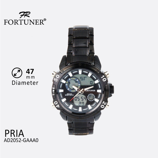 Fortuner Jam Tangan Sport Digital Analog Pria Water Resistant Delgadino