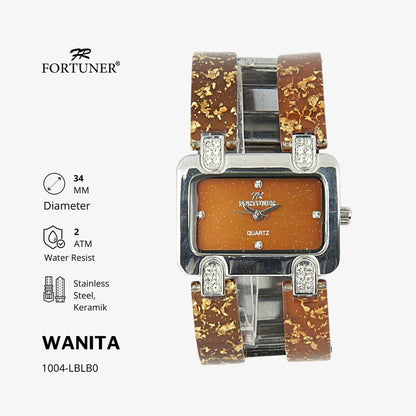 Fortuner Jam Tangan Wanita Analog Water Resist Rantai Hortinzia