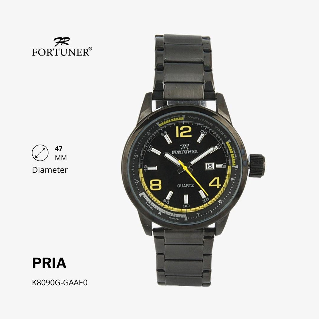 Fortuner Jam Tangan Analog Pria Water Resistant Rantai Hale