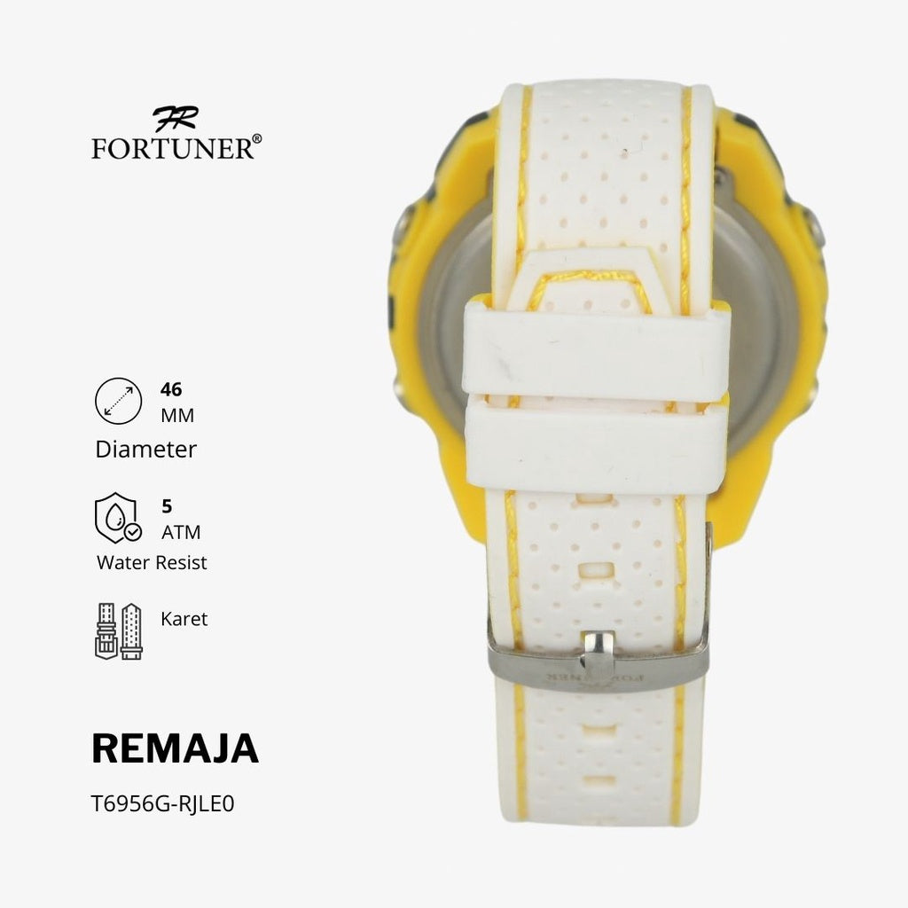 Fortuner Jam Tangan Sports Digital Remaja Rubber Strap Water Resistant Tiarney