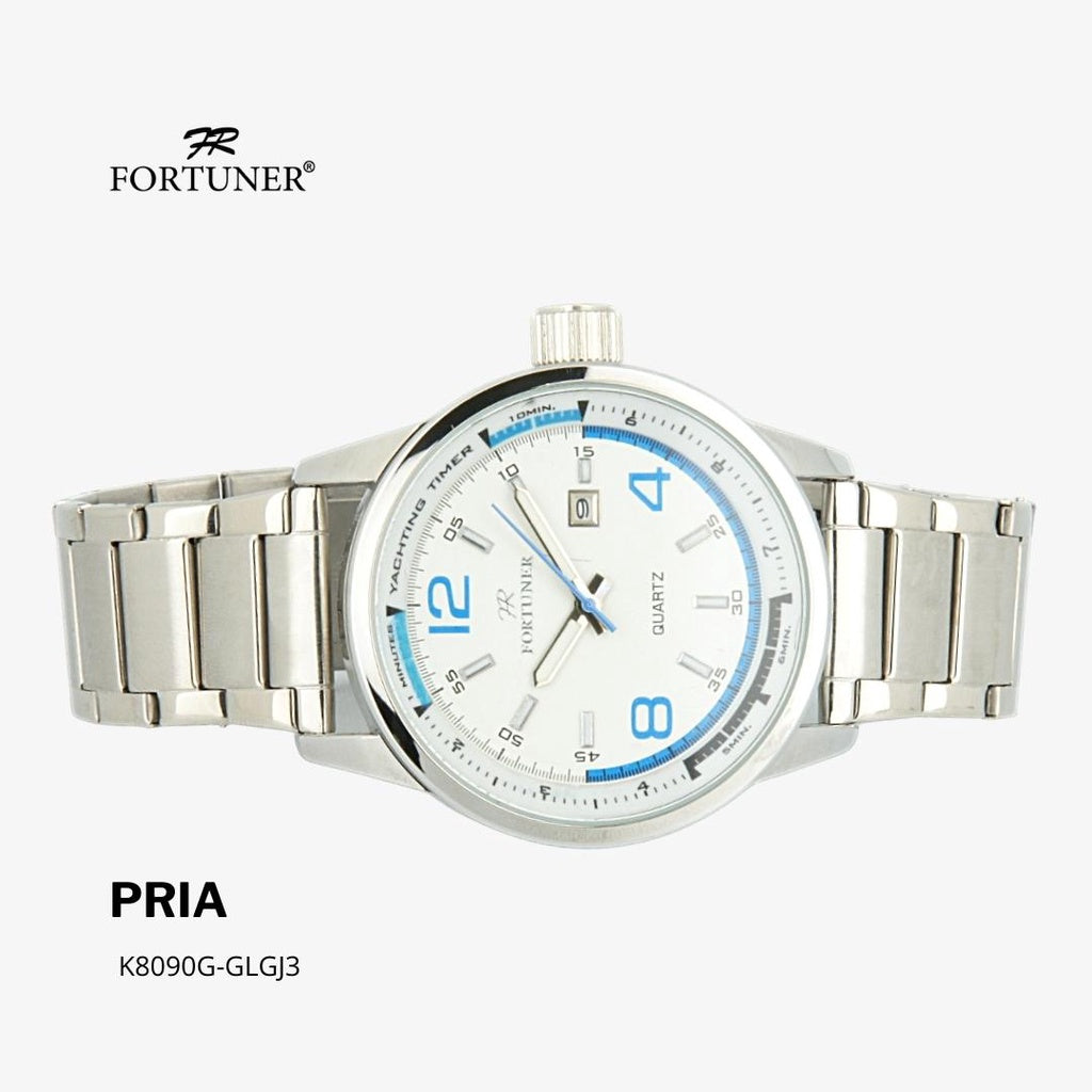 Fortuner Jam Tangan Analog Pria Water Resistant Rantai Hartleigh