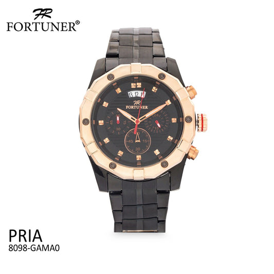 Fortuner Jam Tangan Analog Pria Chrono Water Resistant Aldred