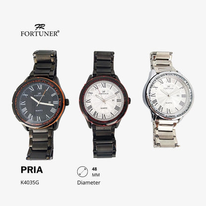 Fortuner Jam Tangan Analog Pria Water Resistant Hutchinson